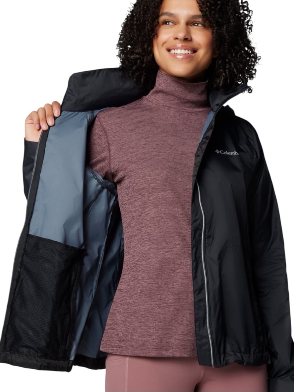 Columbia Women’s Switchback III Jacket Black Medium 1771961 Packable - Picture 6 of 15